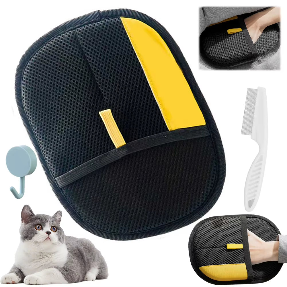 1-3PCS Pet Hair Remover Glove Double-Sided Fur Gloves Cat Dog Fur Magnet Gloves for Washing Deshedding Cleaning Carpets Sofas